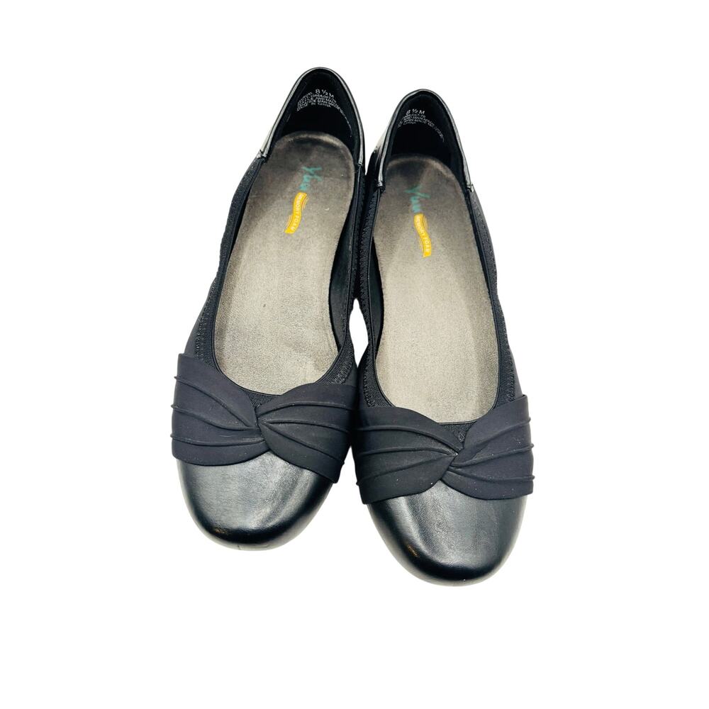 Baretraps Yuu Marcel Black comfort dressy flats loafers sz 8.5